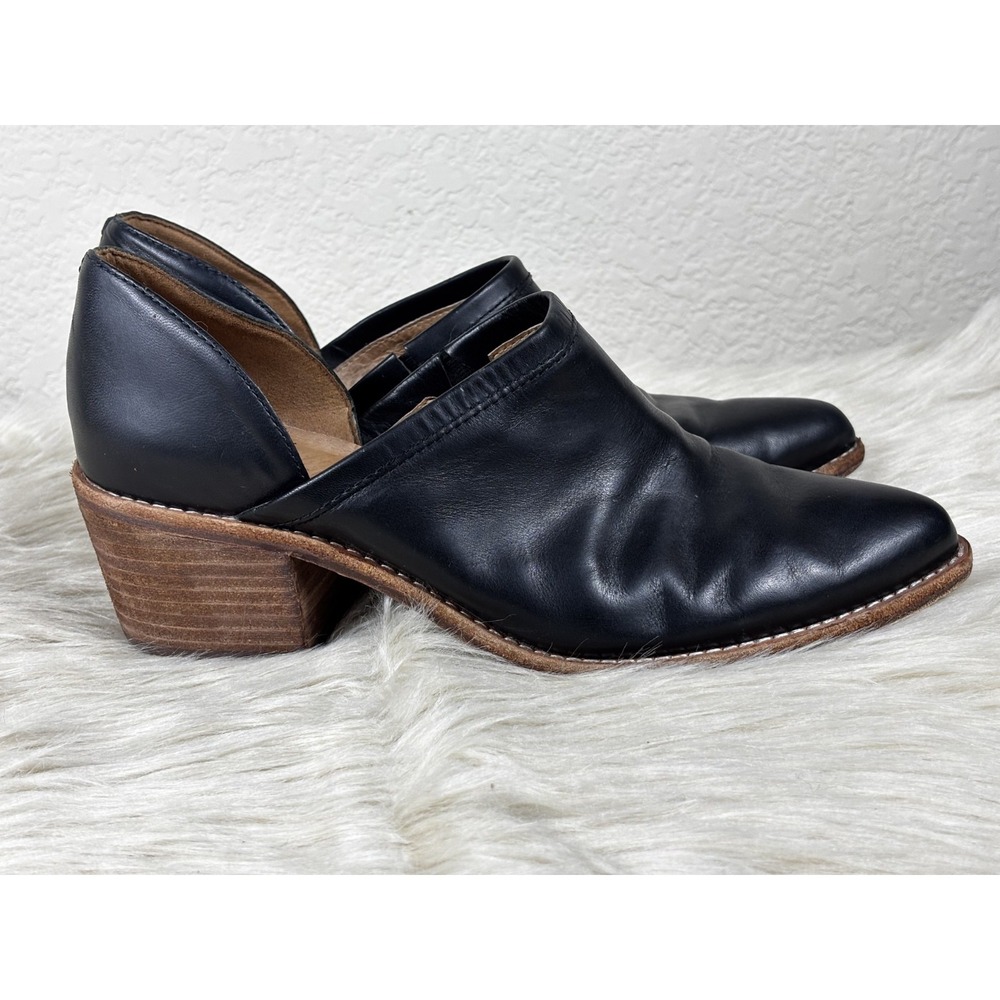 Madewell Brady Bootie 8 Black Leather Ankle Boots Minimalist Chic Casual - Picture 3 of 7
